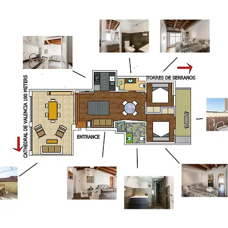 아파트 Florit Flats - Center 2br 2ba Attic Terrace View Wifi Ac *